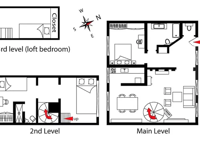 Charming Cosy Triplex In Trendy Marais شقة